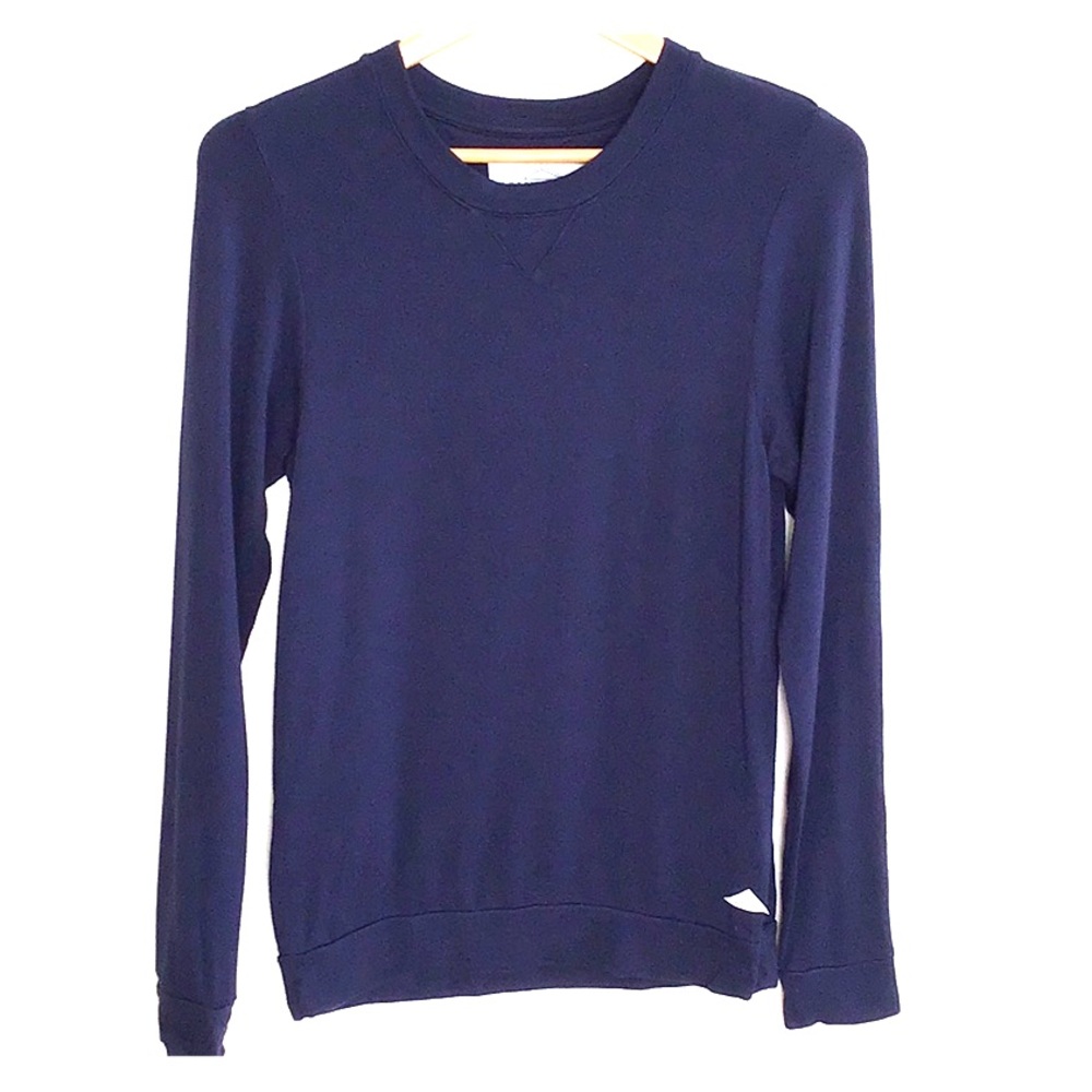 CALIFORNIA COWBOY Long Sleeve Knit Top Navy Sz XS